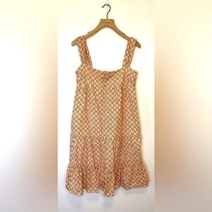 Lilly Pulitzer linen cotton blend tired babydoll dress  , sz 8